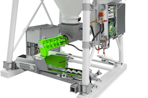 Continuous mixers for construction