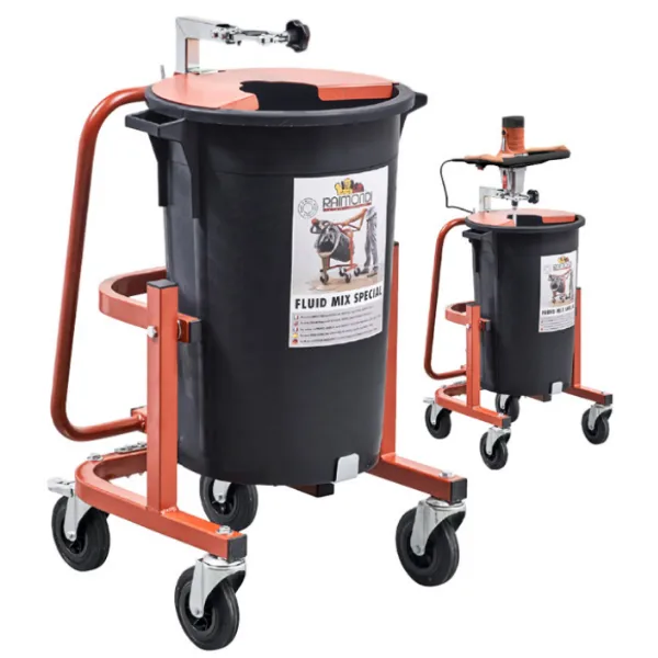 Mezcladora planetaria para mortero fluido Raimondi Fluid Mix Special con soporte