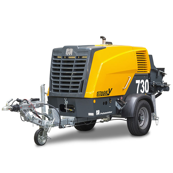 Putzmeister 730 concrete pump front view