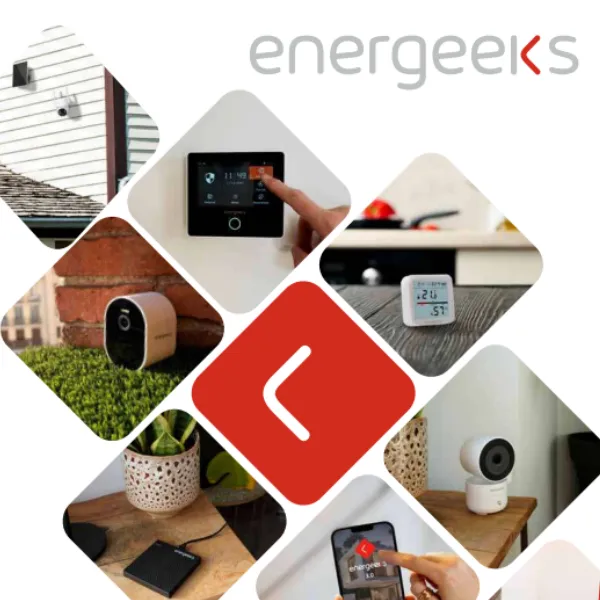 Catálogo promociones Energeeks 2025 con soluciones de seguridad, domótica, iluminación y smarthome