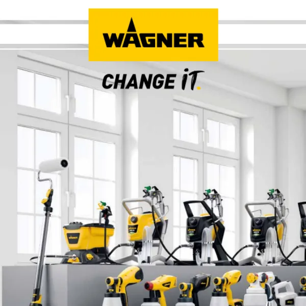 Catálogo promociones Wagner 2025 con equipos de aplicación y sistemas de pintura