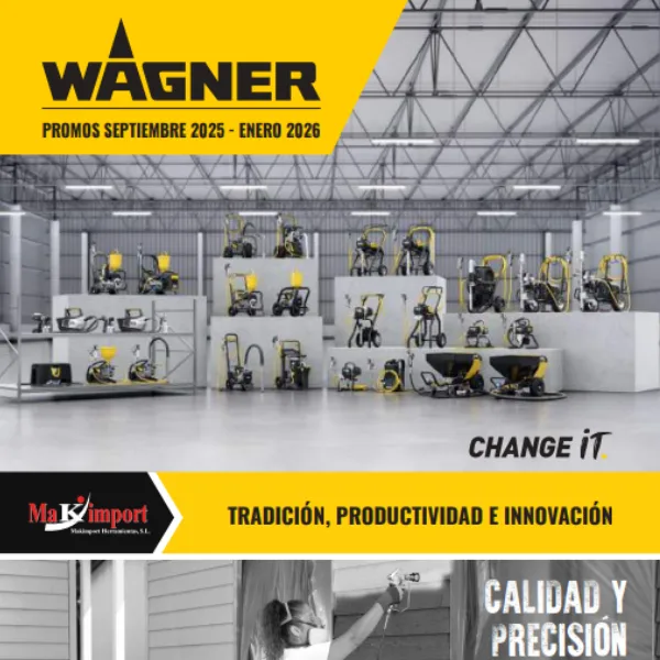 Catálogo promociones Wagner septiembre 2025 - enero 2026 en equipos de construcción