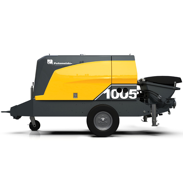 Side view of Putzmeister BSA 1005 D concrete pump
