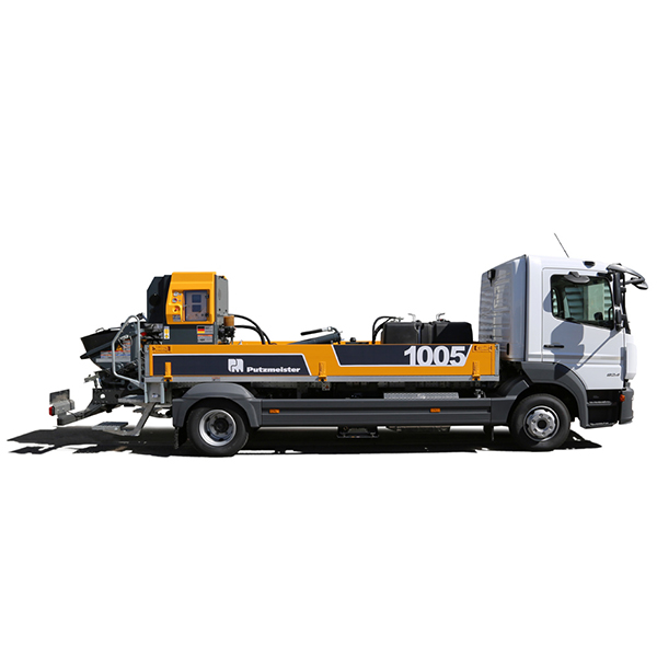 Putzmeister BSF 1005 MOLI truck-mounted concrete pump front view